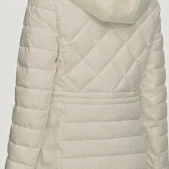 Tommy Hilfiger Womens Ladies Quilted Winter Jacket White Size Large - Picture 3 of 6
